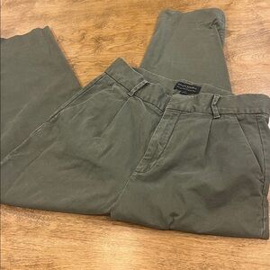 Banana Republic Petite Pleated Crop Chino